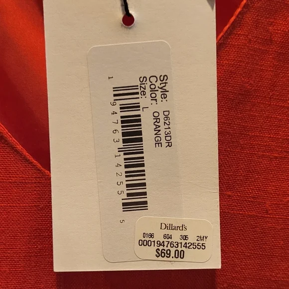 Sugarlips Babydoll Tiered Mini Dress in Great Tangerine Orange Color Size Large - Picture 5 of 6